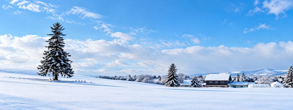 北海道の雪景色と広大な自然を望むロケーション撮影スポット